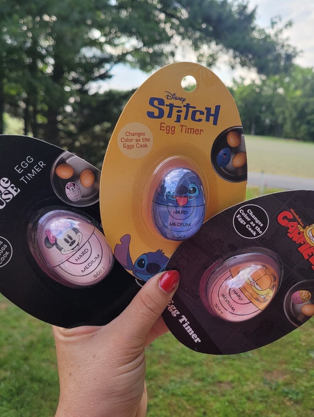 Pick 1 Egg Timer - Stitch, Minnie Mouse Or Garfield